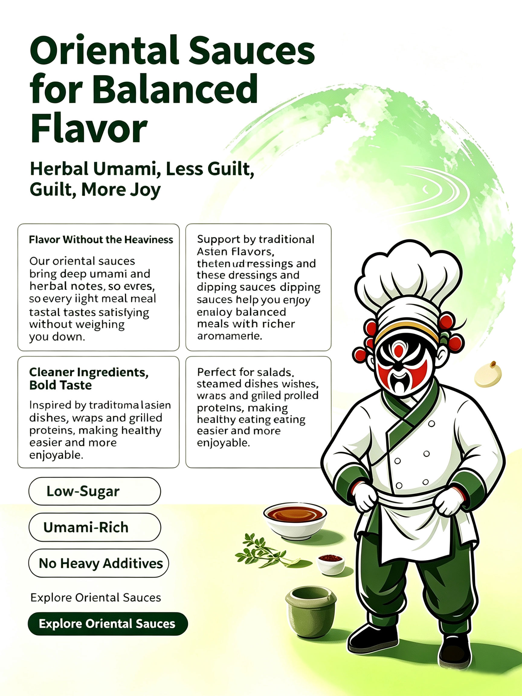 Oriental Sauces Balanced Flavor
