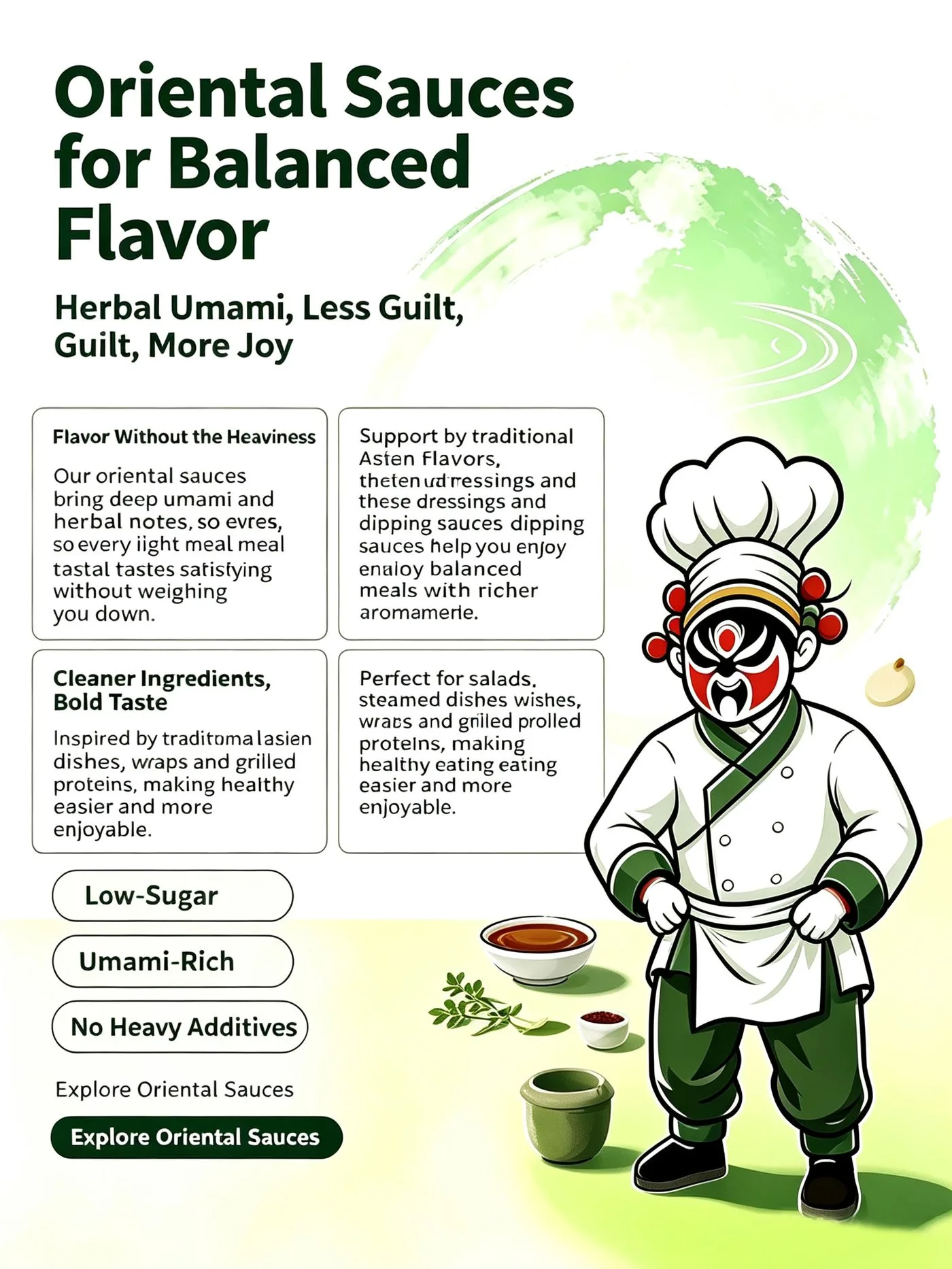 Oriental Sauces Balanced Flavor