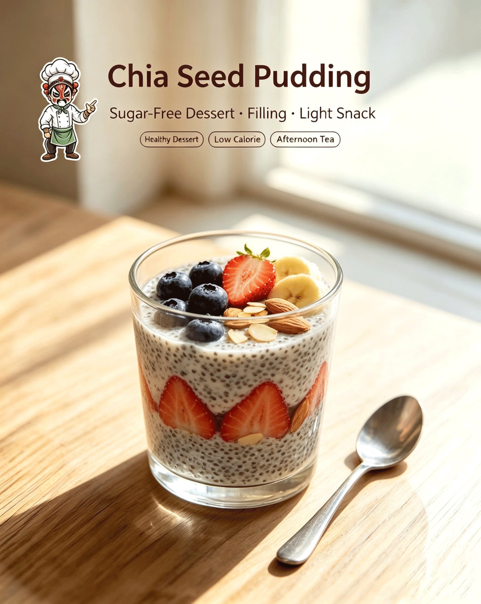 Chia Seed Pudding Cup — Sugar-Free · Filling · Light Snack