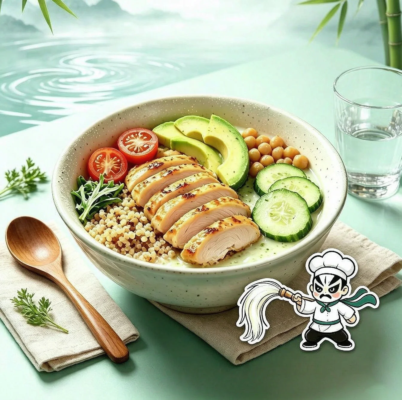 Shaolin Chicken Quinoa Energy Bowl