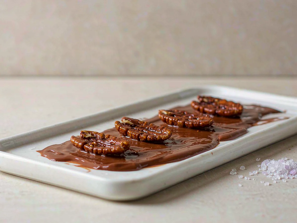 A Lighter Pecan Pie, By the Piece - Scatter pecans