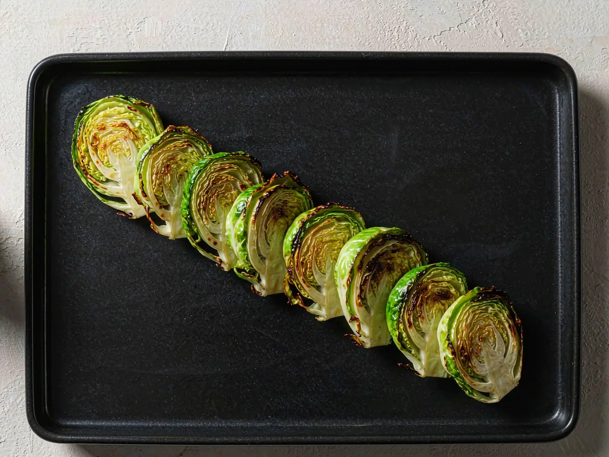 A 95-Calorie Sweet &amp; Savory Christmas Side - Char the sprouts