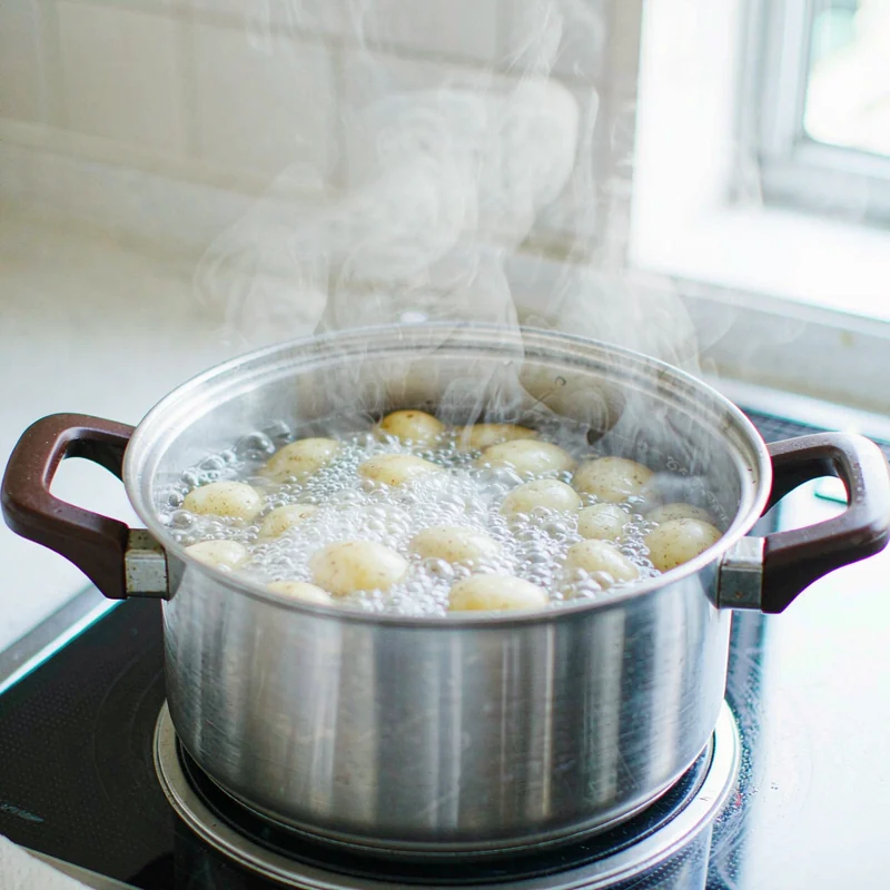 Five-Spice Roast Potatoes - Parboil the potatoes