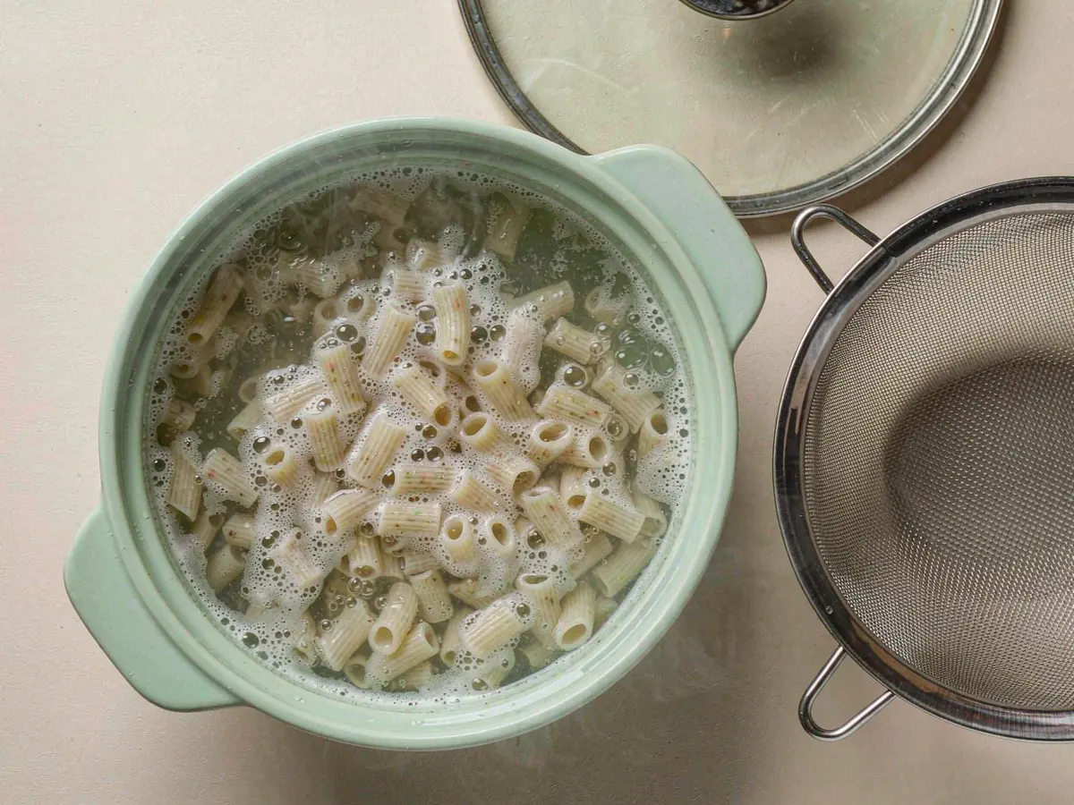 A Lighter Miso Mac & Cheese - Cook the pasta