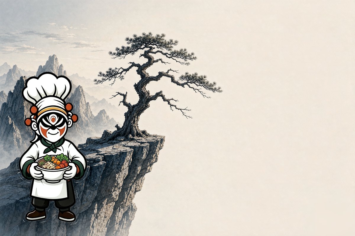 Oriental Bite mascot in the Huashan wellness scene