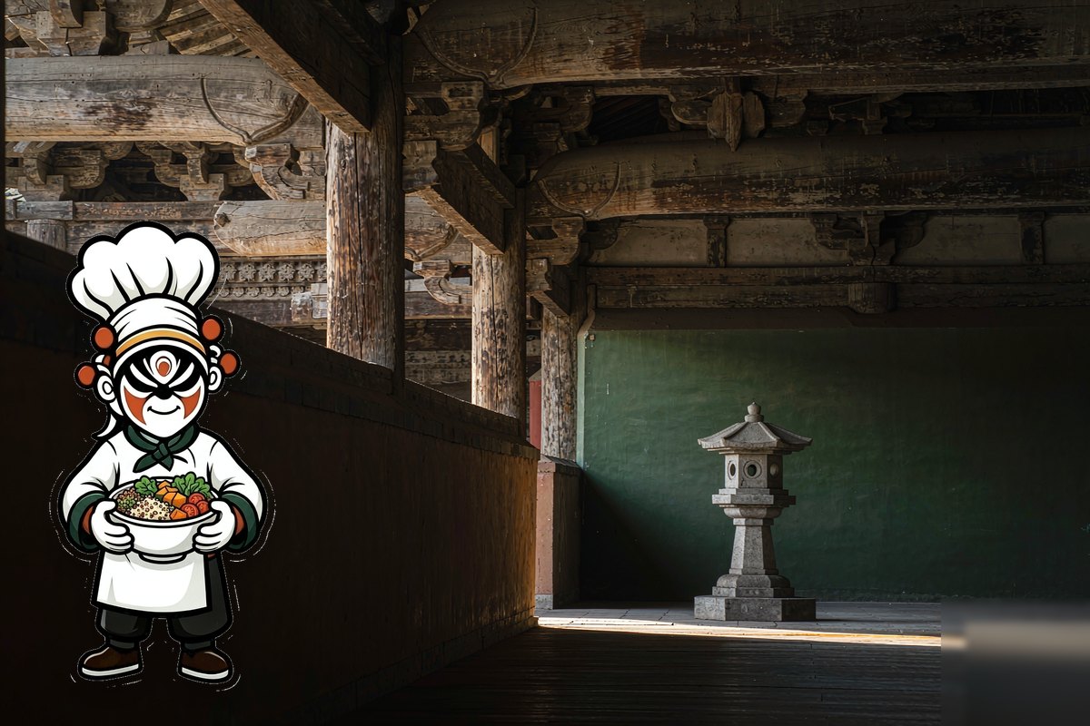 Oriental Bite mascot in the Shaolin wellness scene