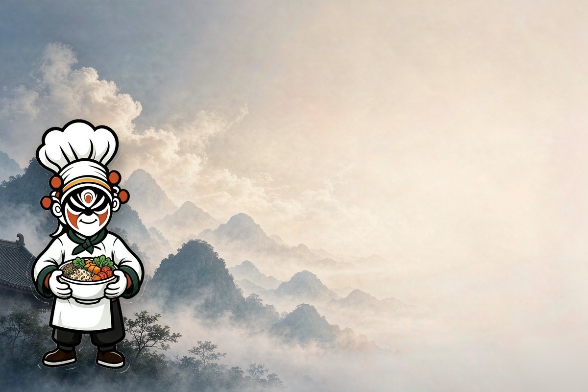 Oriental Bite mascot in the Wudang wellness scene