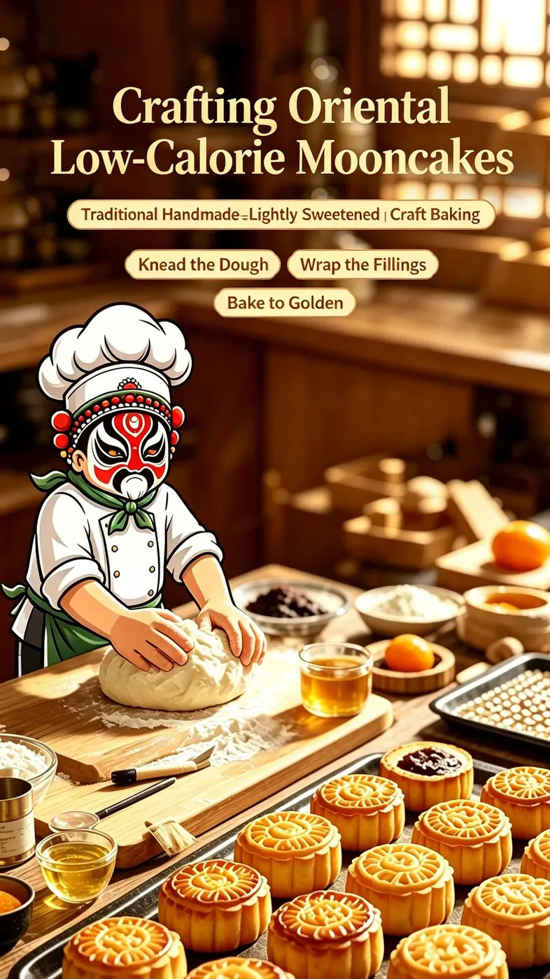Traditional Mooncake Making Process — From dough to golden bake
