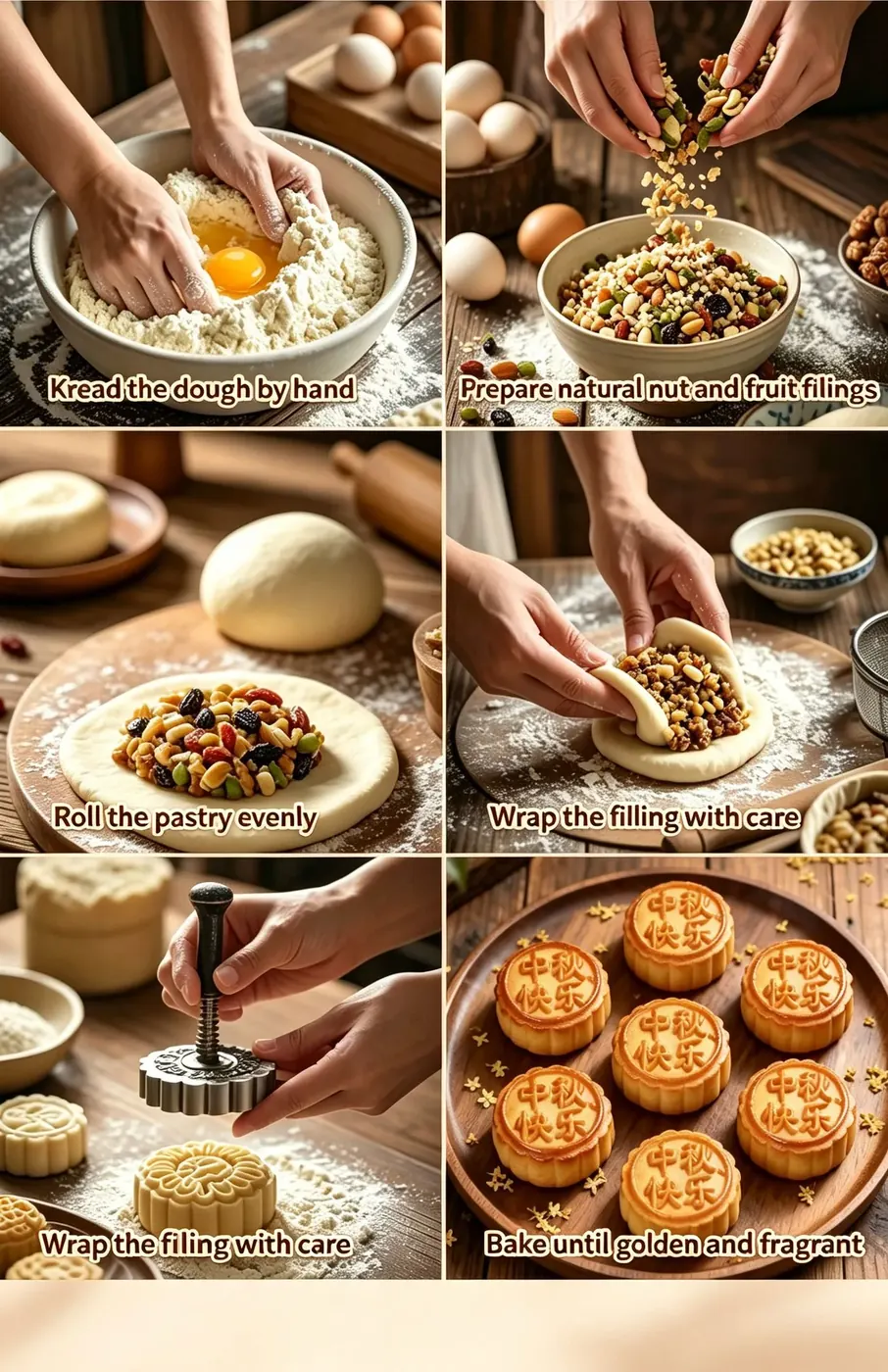Crafting Oriental Low-Calorie Mooncakes — Handmade & Lightly Sweetened