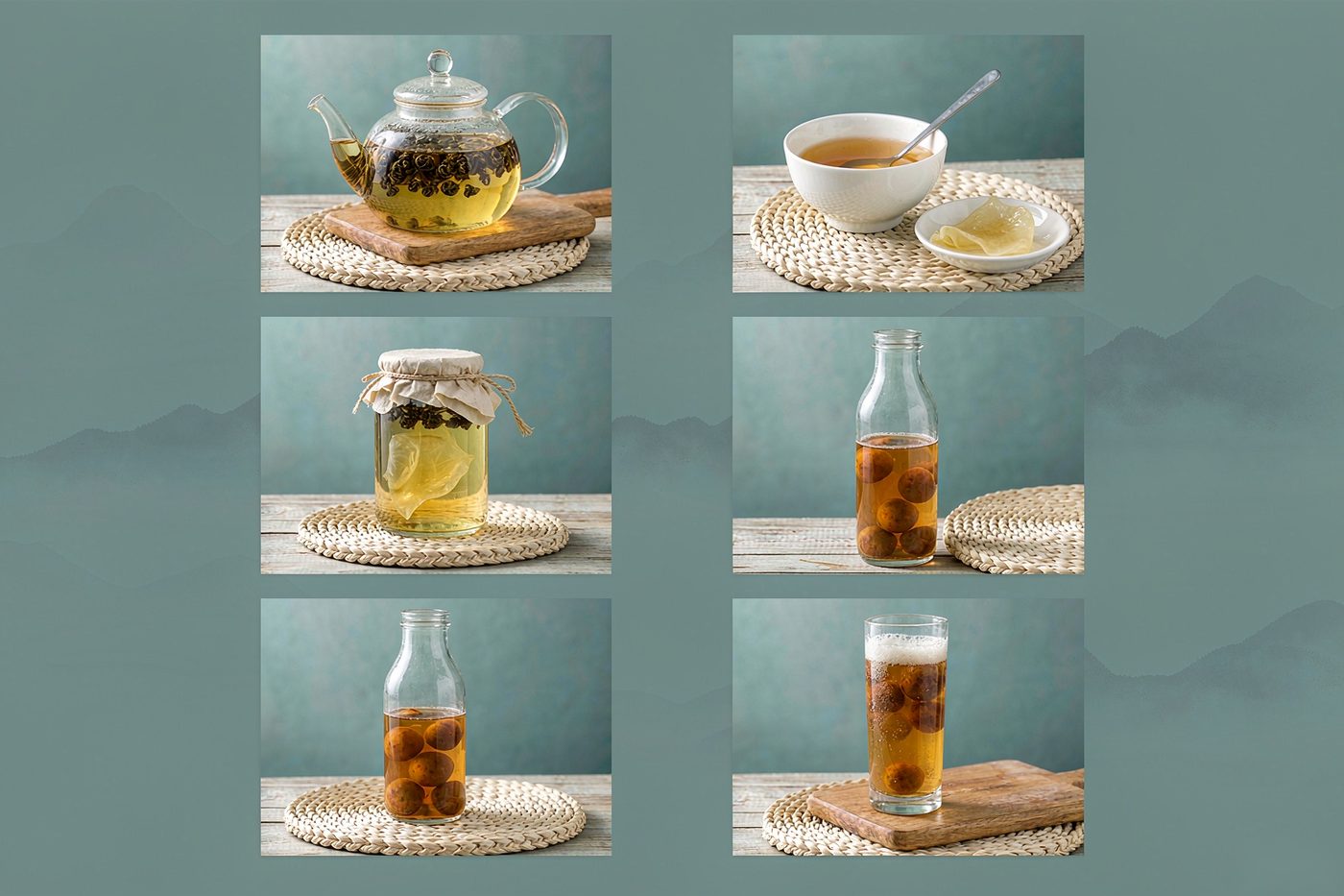 How Oolong Kombucha is brewed — six step fermented tea process