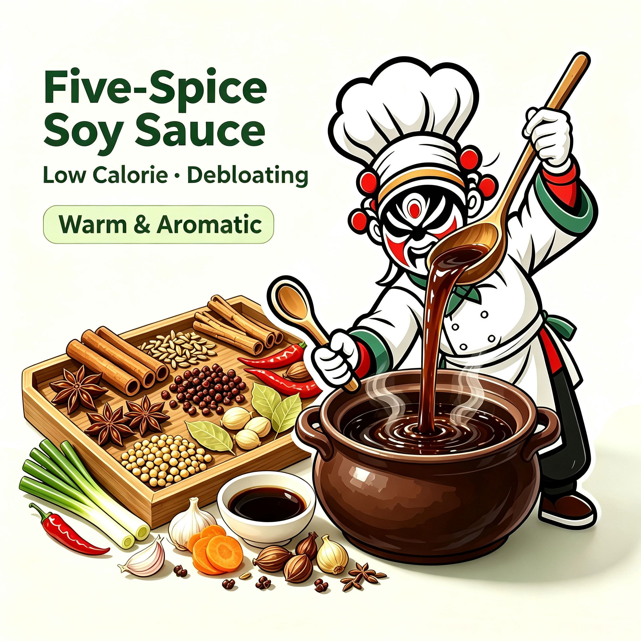 Five-Spice Soy Sauce — Warm & Aromatic