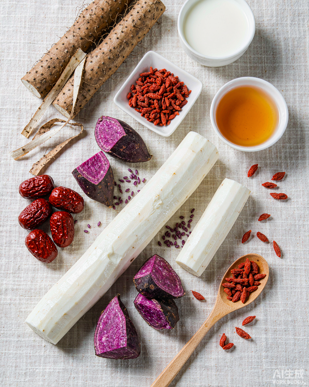 Purple Sweet Potato & Yam Wellness Cup — clean-label ingredients & toppings